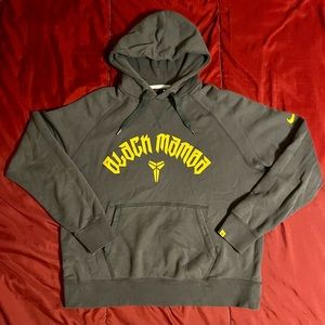 Rare Kobe Bryant Black Mamba Hoodie Gray XL